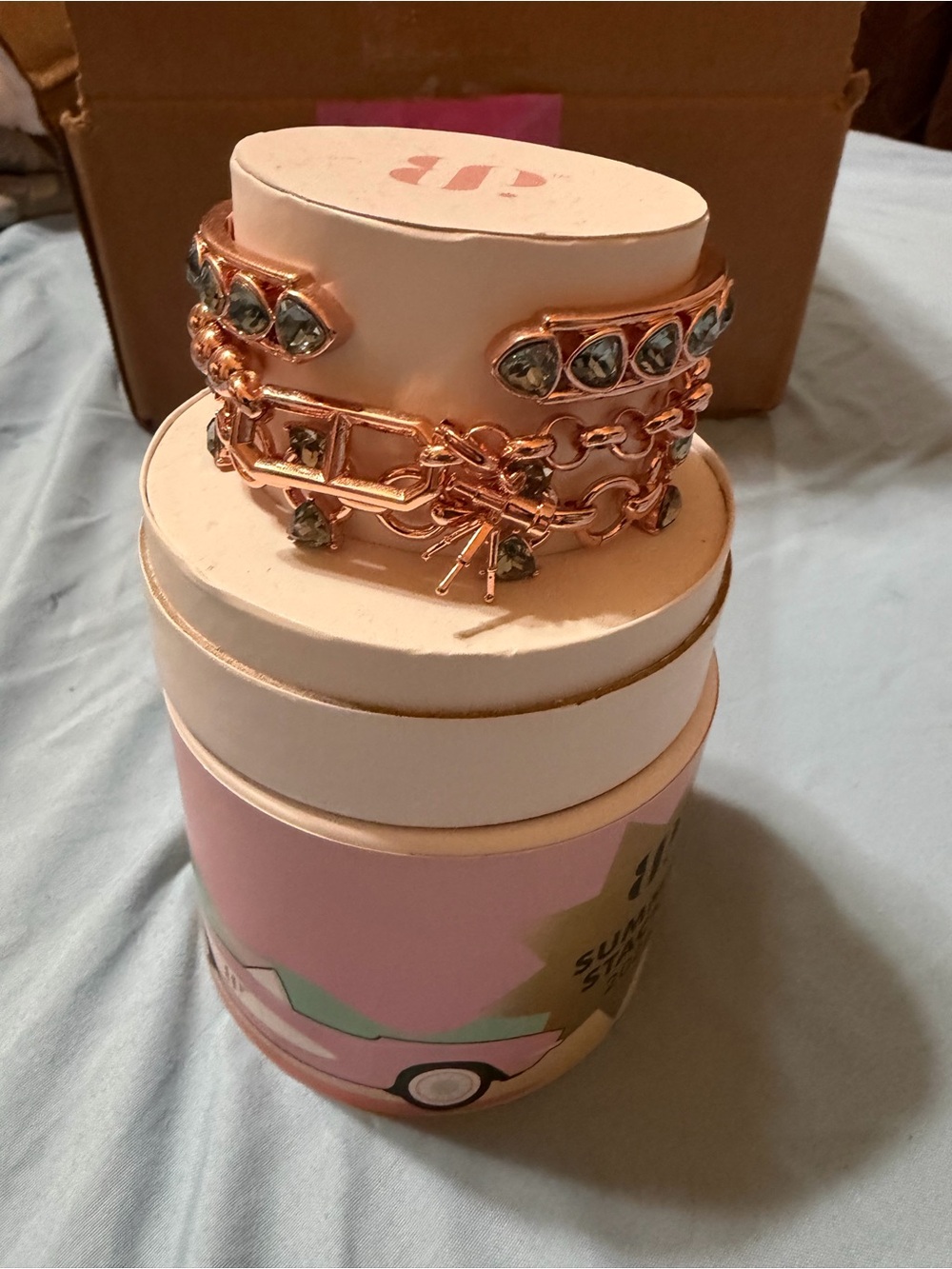 Stargazer Society: Summer Stacks 26: Blue Spinel and Rose Gold